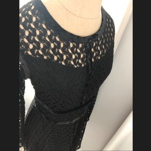 Xhilaration Black Lace and Velvet Dinner Dress